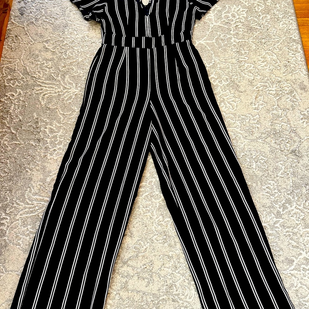 Black and white jumpsuit